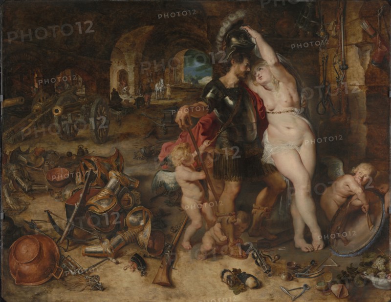 The Return from War: Mars Disarmed by Venus; Peter Paul Rubens, Flemish, 1577 - 1640, and Jan Brueghel the Elder, Flemish, 1568