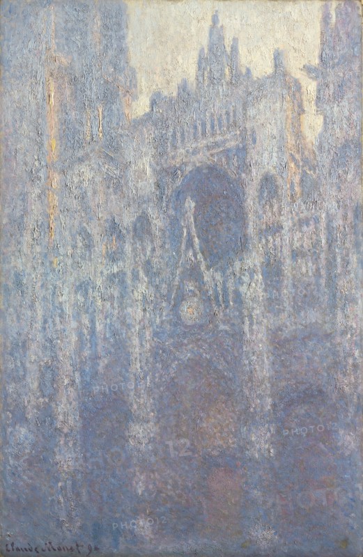 The Portal of Rouen Cathedral in Morning Light; Claude Monet, French, 1840 - 1926, France; 1894; Oil on canvas; 100.3 × 65.1 cm