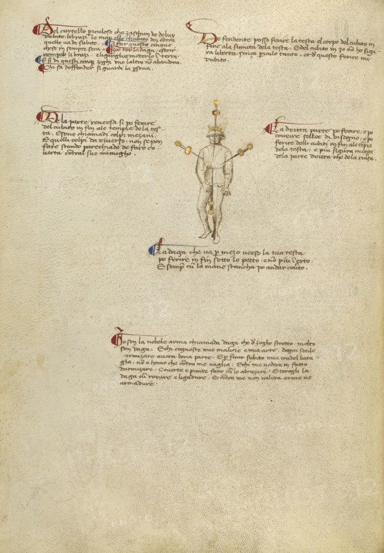 Aiming Points on the Body; Fiore Furlan dei Liberi da Premariacco, Italian, about 1340,1350 - before 1450, Padua, or, Italy