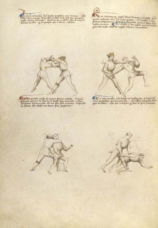 Combat with Dagger; Unknown, Fiore Furlan dei Liberi da Premariacco, Italian, about 1340,1350 - before 1450, Padua, or, Italy