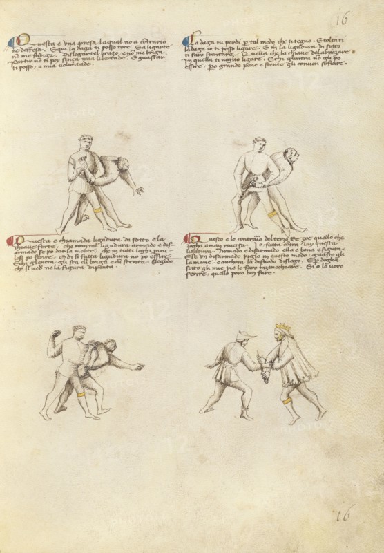 Combat with Dagger; Unknown, Fiore Furlan dei Liberi da Premariacco, Italian, about 1340,1350 - before 1450, Venice, Italy