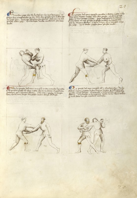 Combat with Dagger; Fiore Furlan dei Liberi da Premariacco, Italian, about 1340,1350 - before 1450, Padua, or, Italy