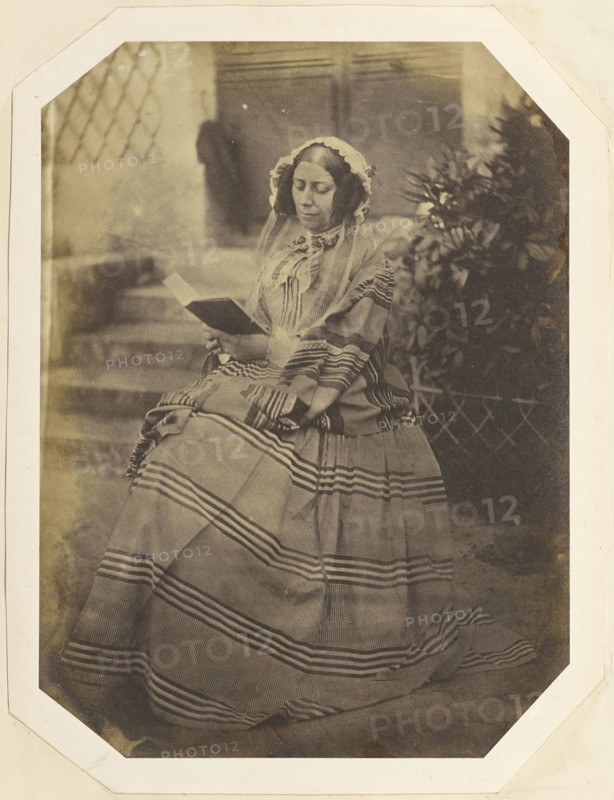 Madame La Vicomtesse de Montbreton; France; 1852 - 1855; Salted paper print; 22.2 × 16.5 cm, 8 3,4 × 6 1,2 in