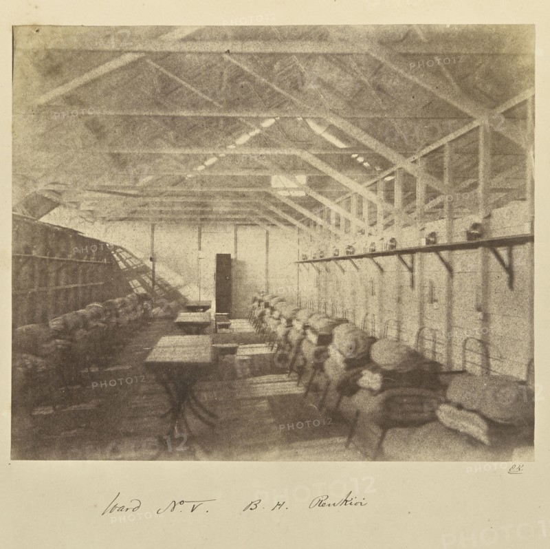 Ward N° V B. H. Renkioi; John Kirk, Scottish, 1832 - 1922, Renkioi, Dardanelles, Turkey; 1855 - 1856; Albumen silver print from