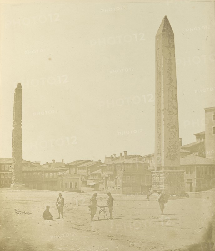 Hypodrome sic or Atmeydan sic, Stamboul; James Robertson, English, 1813 - 1888, Constantinople, Istanbul Turkey; 1853; Salted