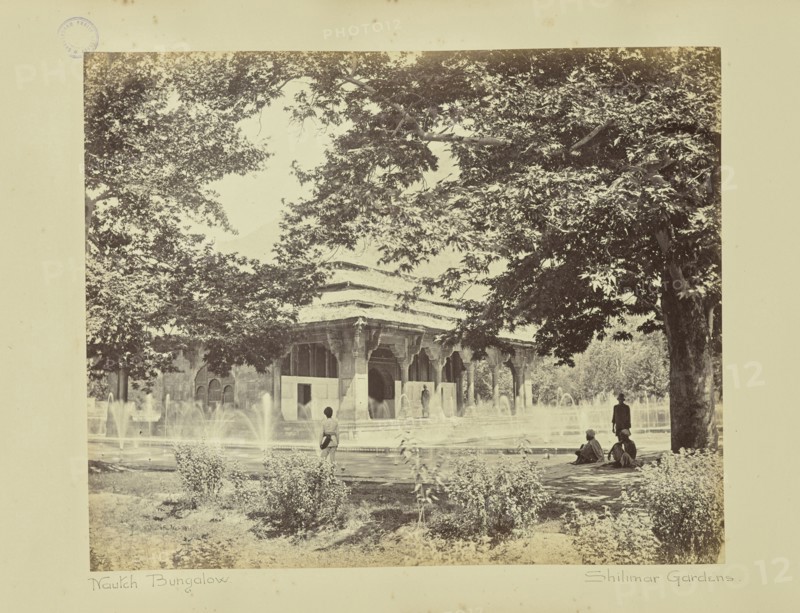 Shalimar. The Nautch Bungalow from Garden; Baker & Burke, British, 1867 - 1872, Srinagar, Kashmir, India; 1868; Albumen silver