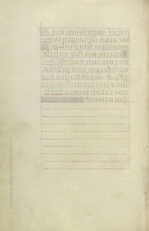Blank page; Simon Bening, Flemish, about 1483 - 1561, Bruges, Belgium; about 1525 - 1530; Parchment; Leaf: 16.8 x 11.4 cm
