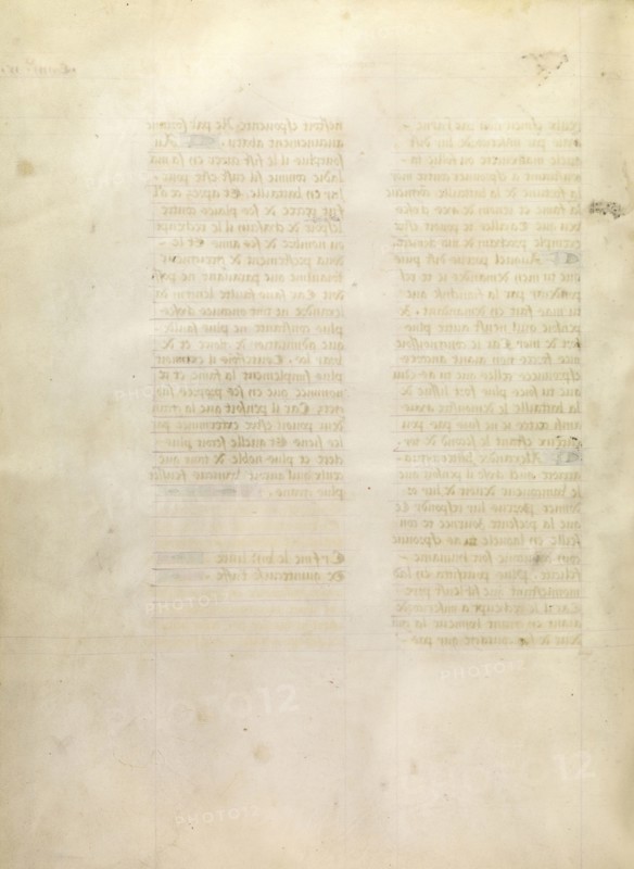 Blank Page; Bruges, illuminated, Belgium; about 1470 - 1475; Parchment; Leaf: 43.2 x 33 cm, 17 x 13 in