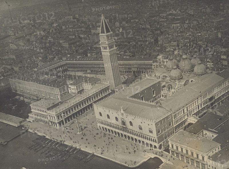 Piazza San Marco, Venice; Fédèle Azari, Italian, 1895 - 1930, Italy; 1914 - 1929; Gelatin silver print; 11.8 x 16 cm
