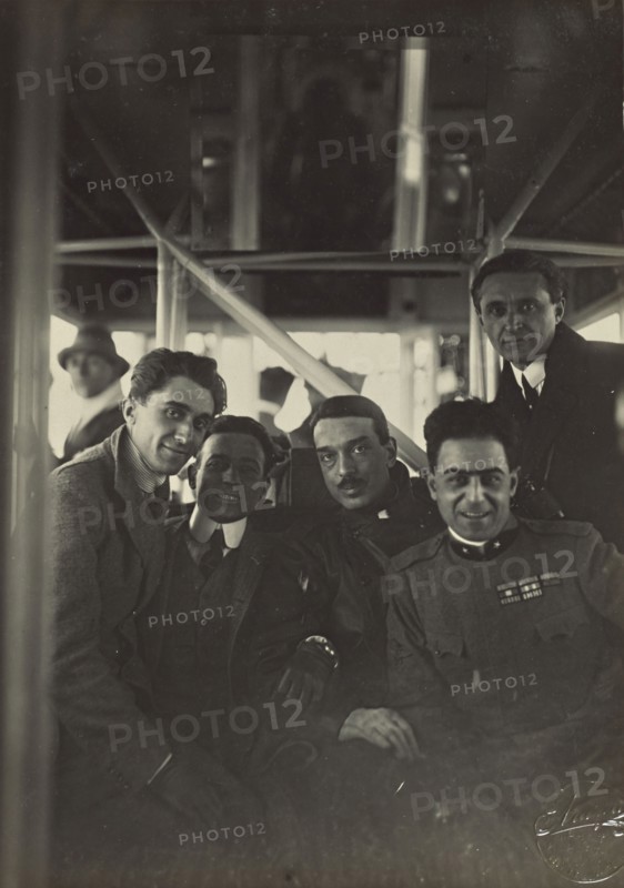 Five men; Fédèle Azari, Italian, 1895 - 1930, Milan, Italy; 1914 - 1929; Gelatin silver print; 16.3 x 11.6 cm