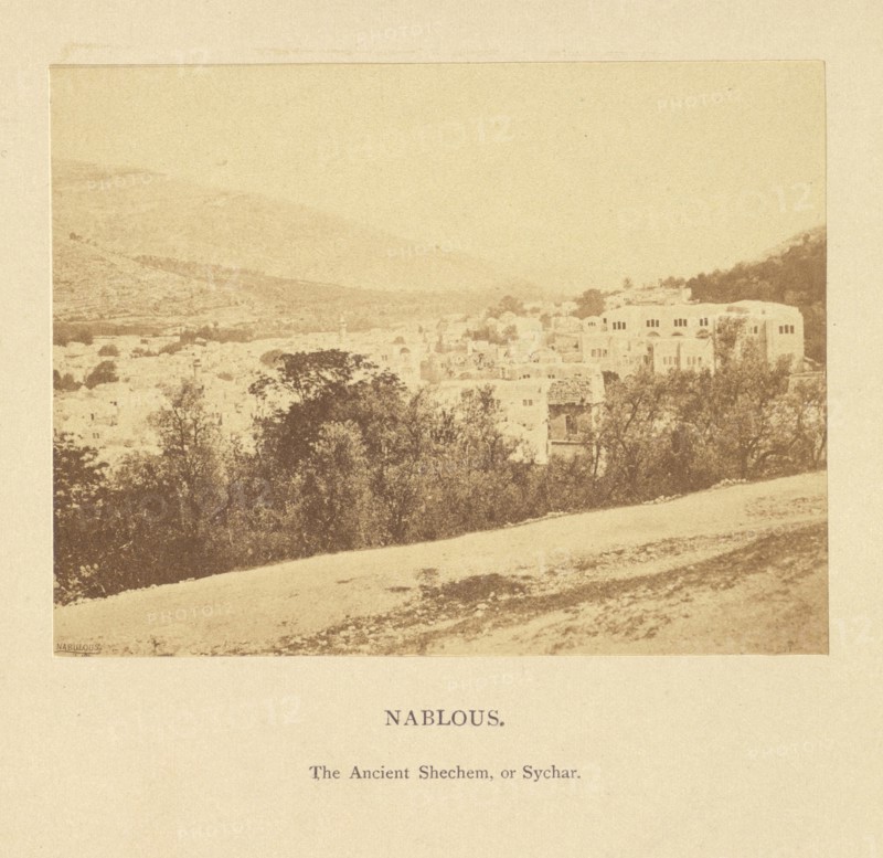 Nablous, The Ancient Shechem, or Sychar; Francis Bedford, English, 1815,1816 - 1894, London, England; 1862; Albumen silver