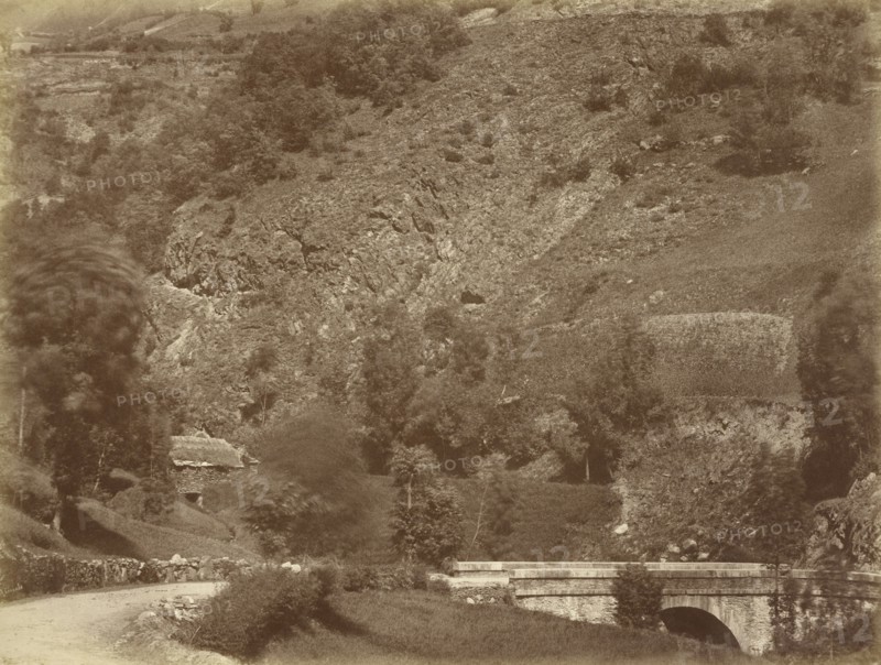 Pont Sur la Route de Bigorre, Coup de Vent, Aimé Civiale, Italian, 1821 - 1893, France; 1857 - 1858; Albumen silver print