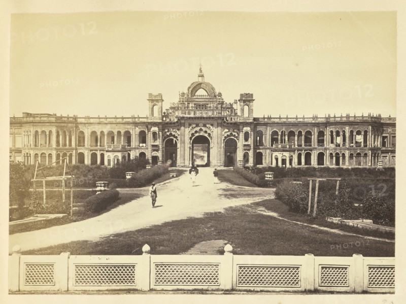 Gateway in the Kaiserbagh, Lucknow; Lucknow, India; about 1863 - 1887; Albumen silver print