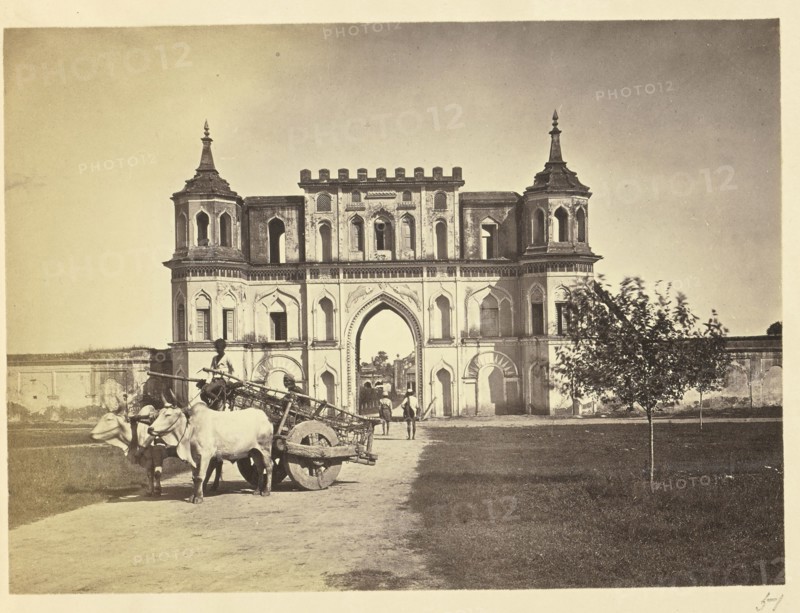 Gateway to the Moti Mahal, Lucknow; Lucknow, India; about 1863 - 1887; Albumen silver print
