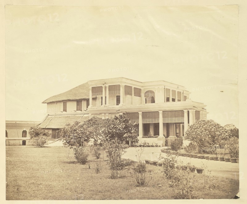 Colonial Residence, India; India; about 1863 - 1887; Albumen silver print