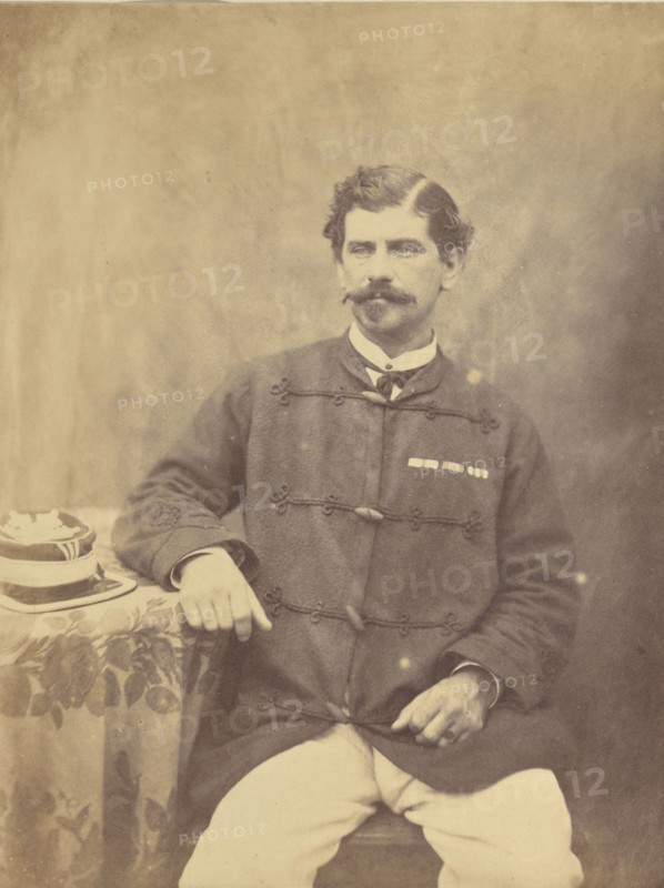 Major Hall; Attributed to Felice Beato, 1832 - 1909, India; 1858 - 1859; Albumen silver print