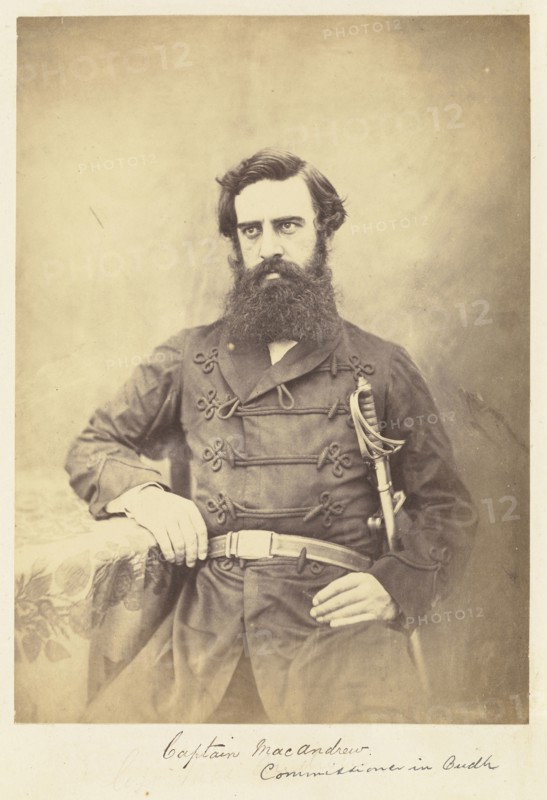 Captain MacAndrew, Commissioner in Oudh; Attributed to Felice Beato, 1832 - 1909, India; 1858 - 1859