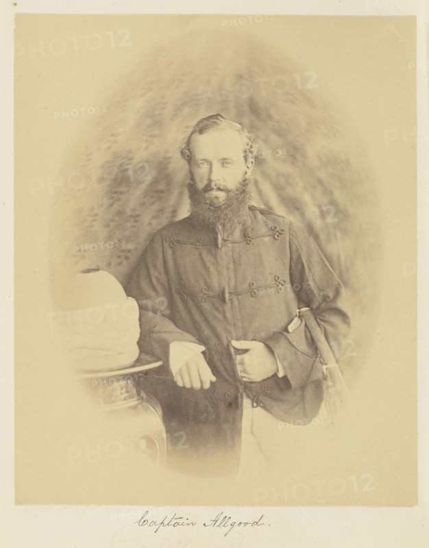 Captain Allgood; Felice Beato, 1832 - 1909, India; 1858 - 1859; Albumen silver print