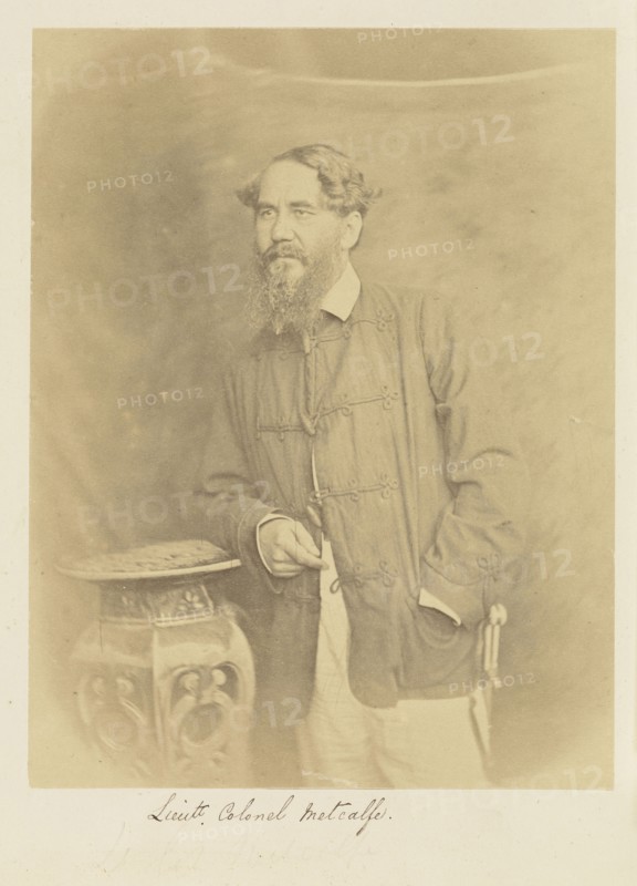 Lieutenant-Colonel Metcalfe; Felice Beato, 1832 - 1909, India; 1858 - 1859; Albumen silver print