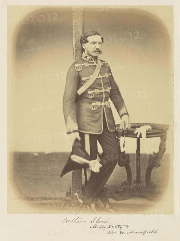 Captain Flood, Military Secretary to Sir W. Mansfield; Felice Beato, 1832 - 1909, India; 1858 - 1859