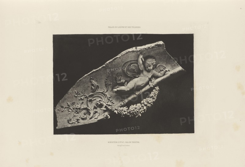 Ministère d'État, Salon Théâtre, Édouard Baldus, French, born Germany, 1813 - 1889, Paris, France; about 1868; Heliogravure