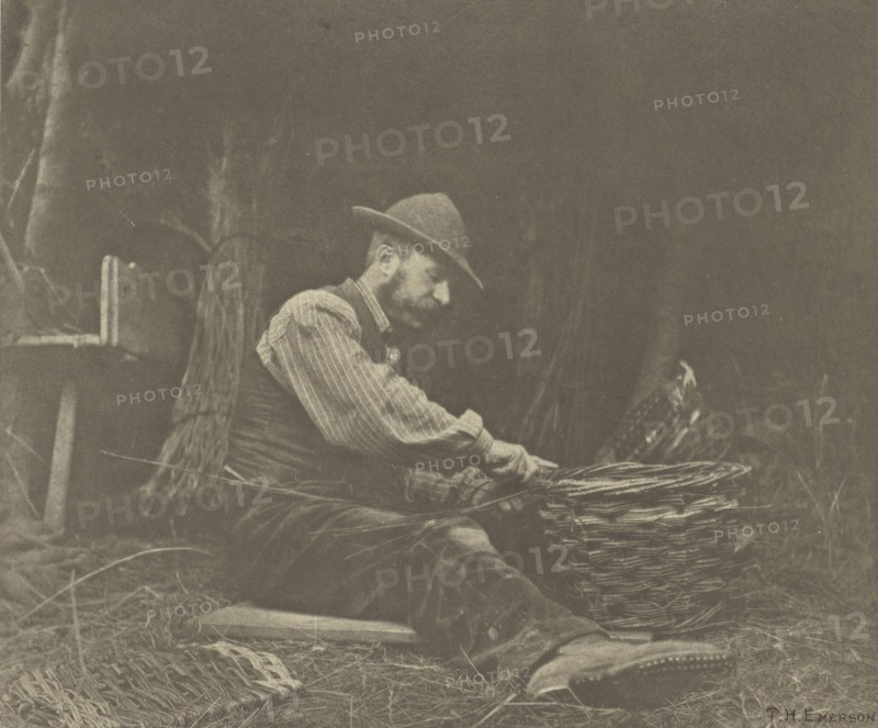 The Basket=Maker. Norfolk; Peter Henry Emerson, British, born Cuba, 1856 - 1936, London, England; 1888; Photogravure; 24.4 x 29