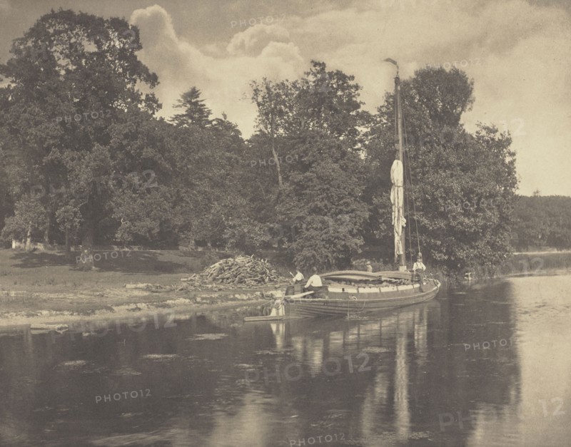 The River Bure at Coltishall; Peter Henry Emerson, British, born Cuba, 1856 - 1936, London, England; 1886; Platinum print