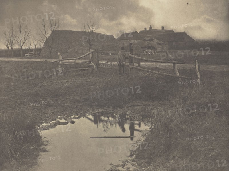 A Marsh Farm; Peter Henry Emerson, British, born Cuba, 1856 - 1936, London, England; 1886; Platinum print; 21.7 x 28.7 cm