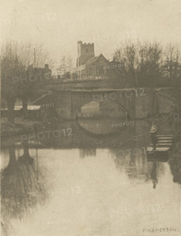 Broxbourne Church; Peter Henry Emerson, British, born Cuba, 1856 - 1936, London, England; 1888; Photogravure; 16 x 12.4 cm