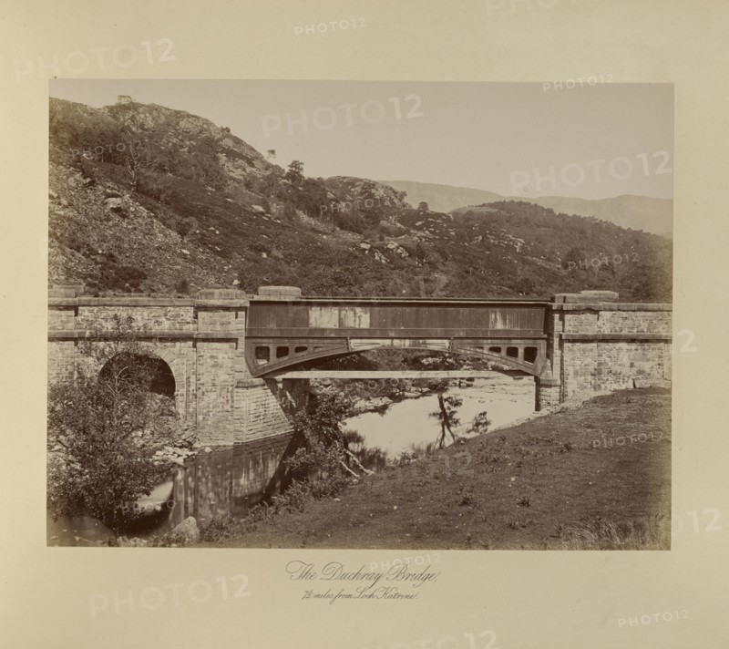 The Duchray Bridge; Thomas Annan, Scottish,1829 - 1887, Glasgow, Scotland; 1877; Albumen silver print