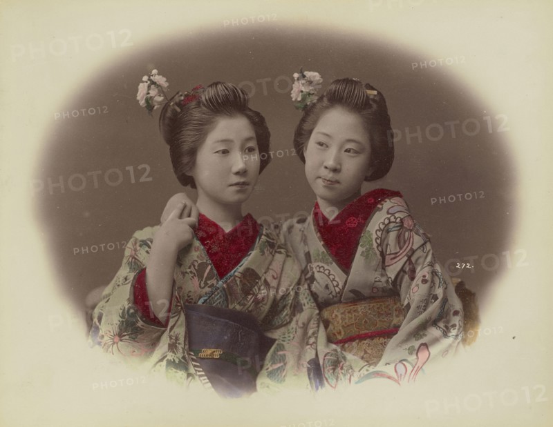 Youth; Kusakabe Kimbei, Japanese, 1841 - 1934, active 1880s - about 1912, Japan; 1870s - 1890s; Hand-colored Albumen silver