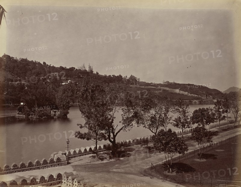 Kandy Lake; Charles T. Scowen, English, 1852 - 1948, Ceylon; 1870s - 1890s; Albumen silver print