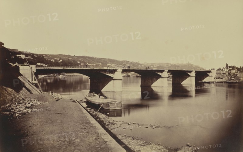 Pont de la Mulatière; Édouard Baldus, French, born Germany, 1813 - 1889, France; about 1861; Albumen silver print