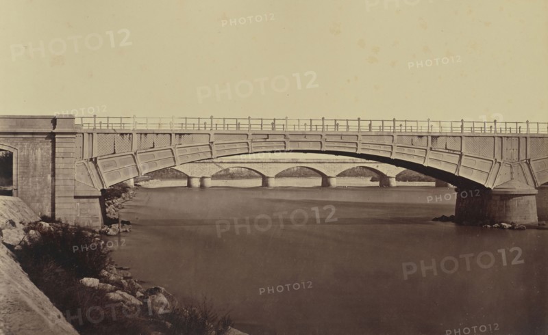 Viaduc de l'Iser; Édouard Baldus, French, born Germany, 1813 - 1889, France; about 1861; Albumen silver print