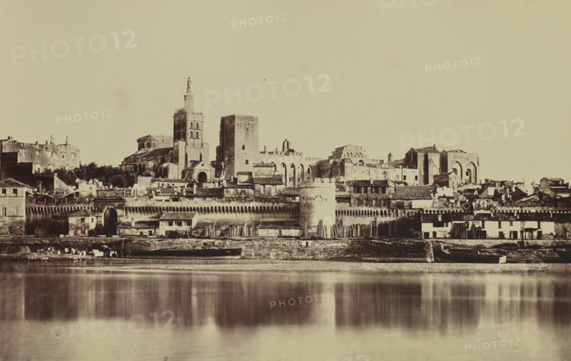 Avignon; Édouard Baldus, French, born Germany, 1813 - 1889, France; about 1861; Albumen silver print