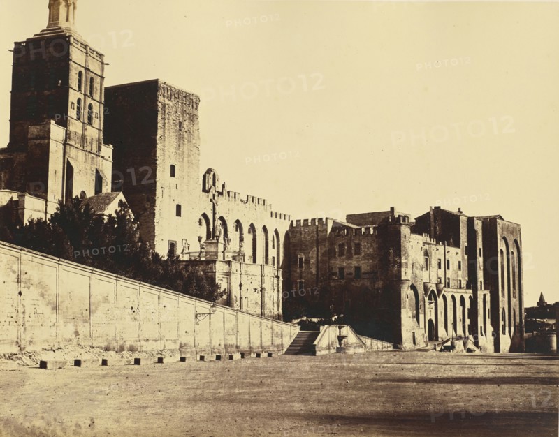 Avignon. Palais des Papes; Édouard Baldus, French, born Germany, 1813 - 1889, France; about 1861; Albumen silver print