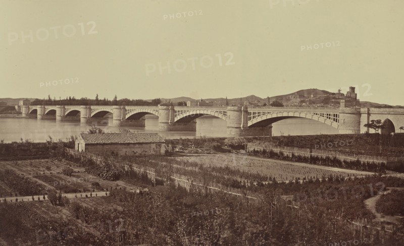 Tarascon. Viaduc; Édouard Baldus, French, born Germany, 1813 - 1889, France; about 1861; Albumen silver print