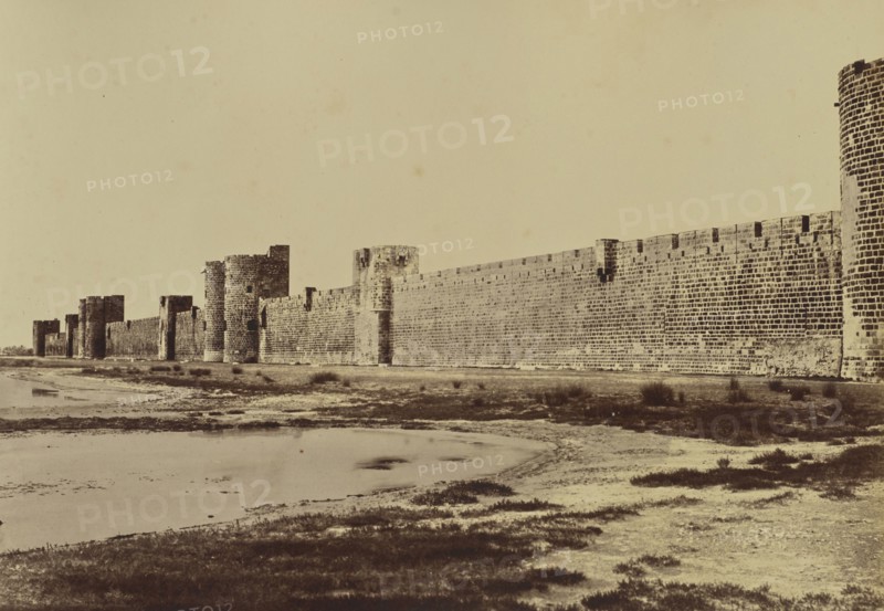 Aigues-Mortes; Édouard Baldus, French, born Germany, 1813 - 1889, France; about 1861; Albumen silver print