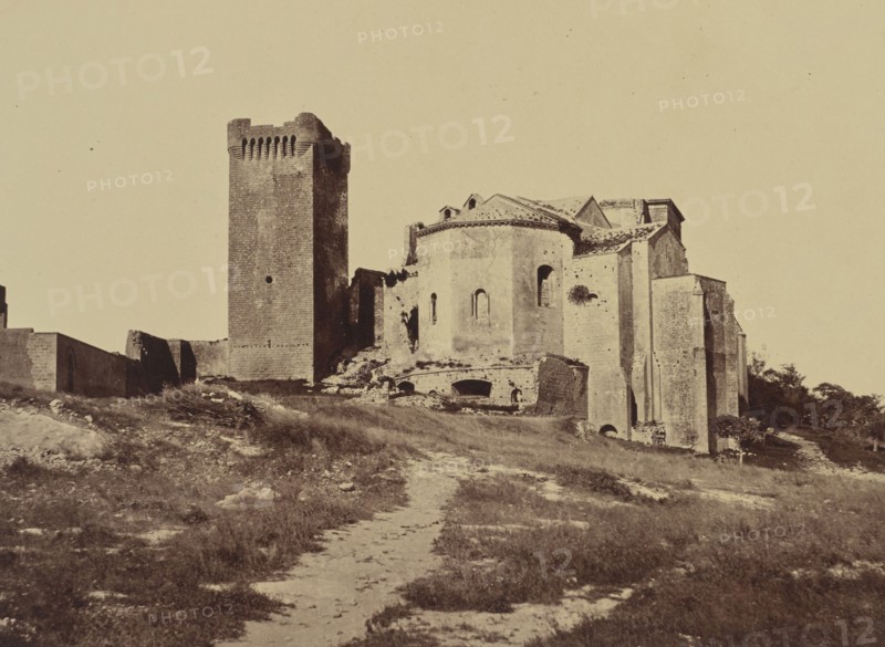 Montmajour; Édouard Baldus, French, born Germany, 1813 - 1889, France; about 1861; Albumen silver print