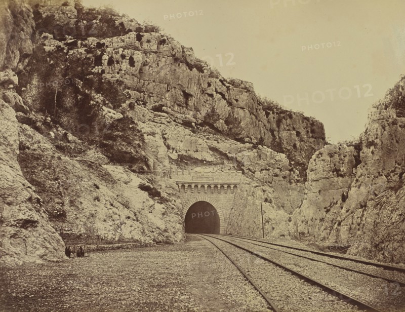 Souterrain de la Nerthe; Édouard Baldus, French, born Germany, 1813 - 1889, France; about 1861; Albumen silver print