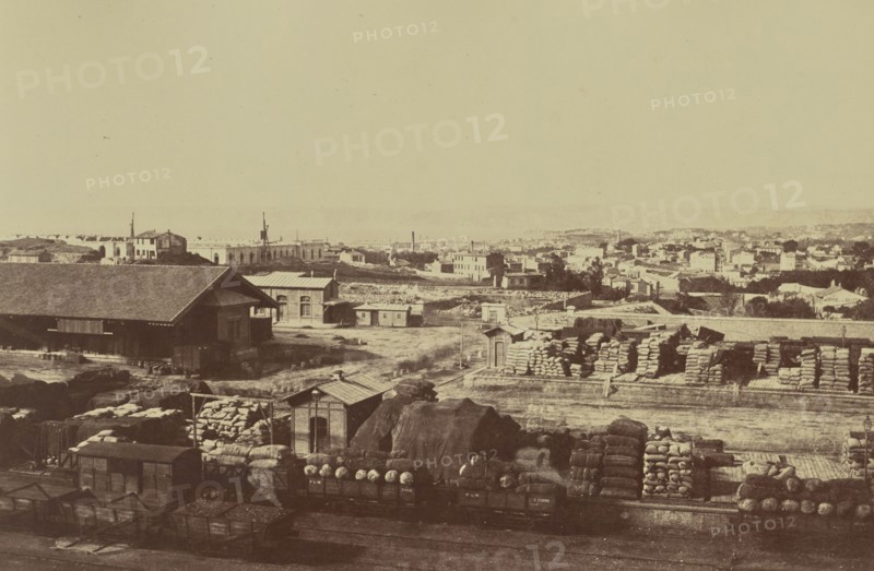Marseille; Édouard Baldus, French, born Germany, 1813 - 1889, France; about 1861; Albumen silver print