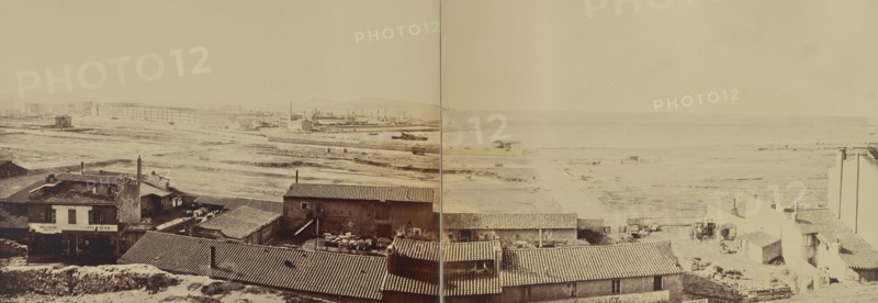 Marseille; Édouard Baldus, French, born Germany, 1813 - 1889, France; about 1861; Albumen silver print