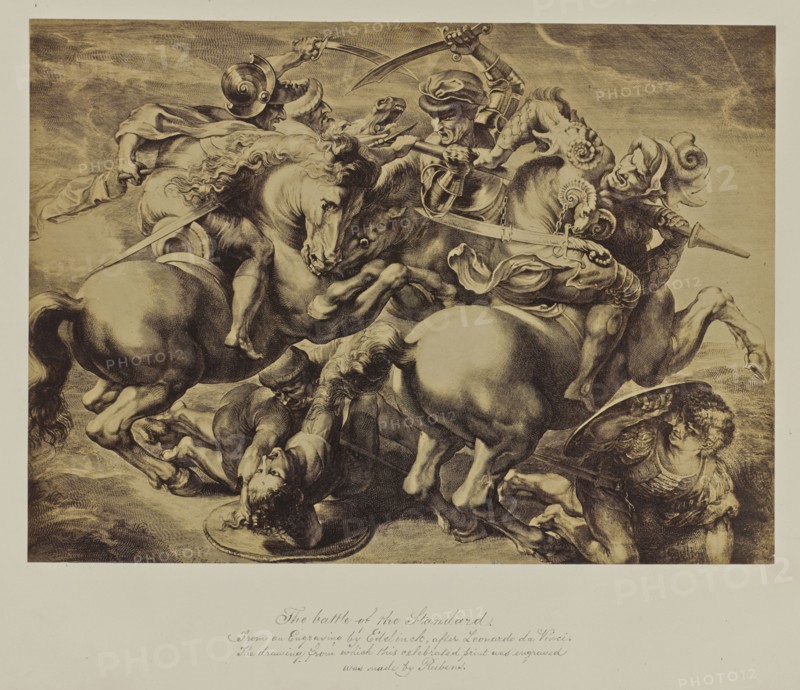 The Battle of the Standard; Attributed to Joseph Hogarth, English, active 1850s - 1860s, about 1857; Albumen silver print