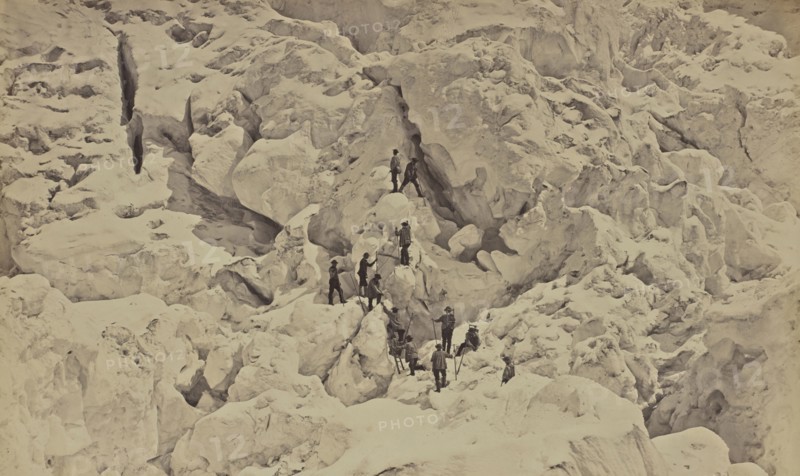 Savoie. Passage de l'echelle, sic, Bisson Frères, French, active 1840 - 1864, The Alps, France; 1862; Albumen silver print