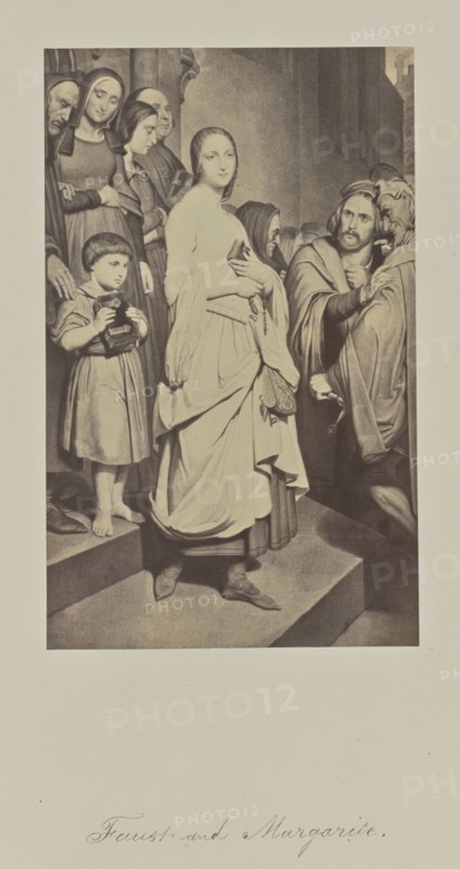 Faust and Margarite; Attributed to Caldesi & Montecchi, British, active 1850s, or Robert Jefferson Bingham, British, 1824