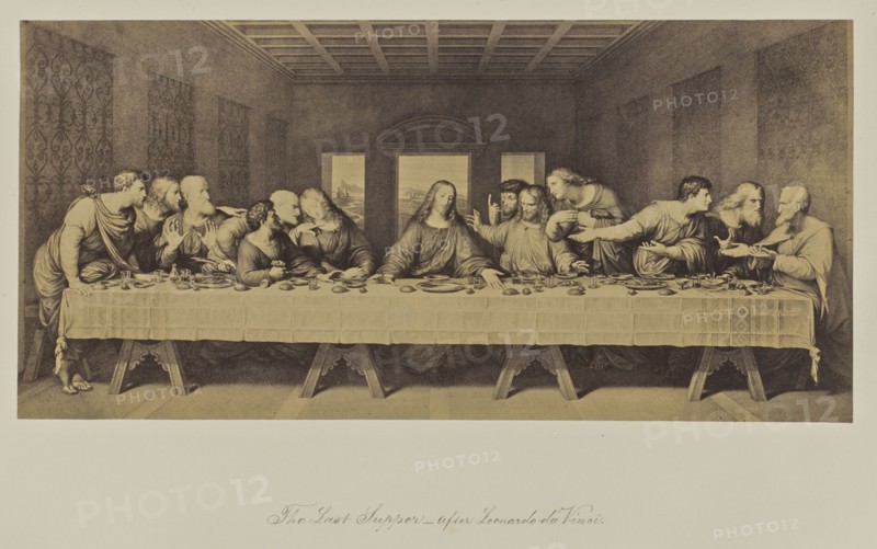 The Last Supper - after Leonardo da Vinci; Great Britain; 1865; Albumen silver print