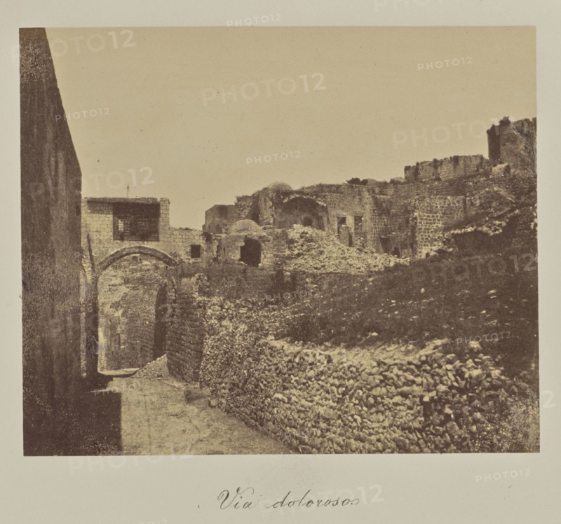 Ecce Homo Arch; Reverend George Wilson Bridges, English, born Australia, 1788 - 1863, Jerusalem, Israel, Palestine, about 1850