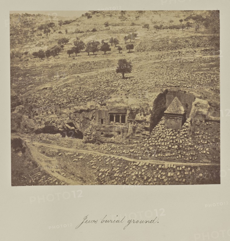 Jews burial ground; Reverend George Wilson Bridges, English, born Australia, 1788 - 1863, Jerusalem, Israel, Palestine