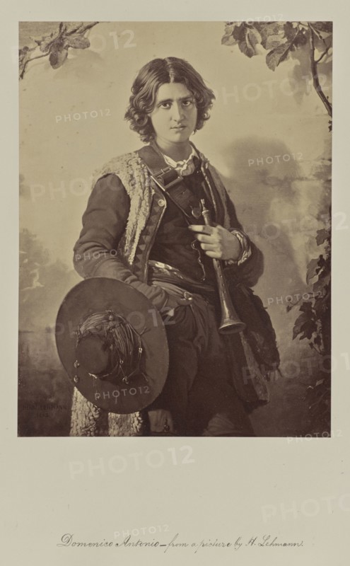 Domenico Antonio - from a picture by H. Lehman; Robert Jefferson Bingham, British, 1824 - 1870, around 1864; Albumen silver
