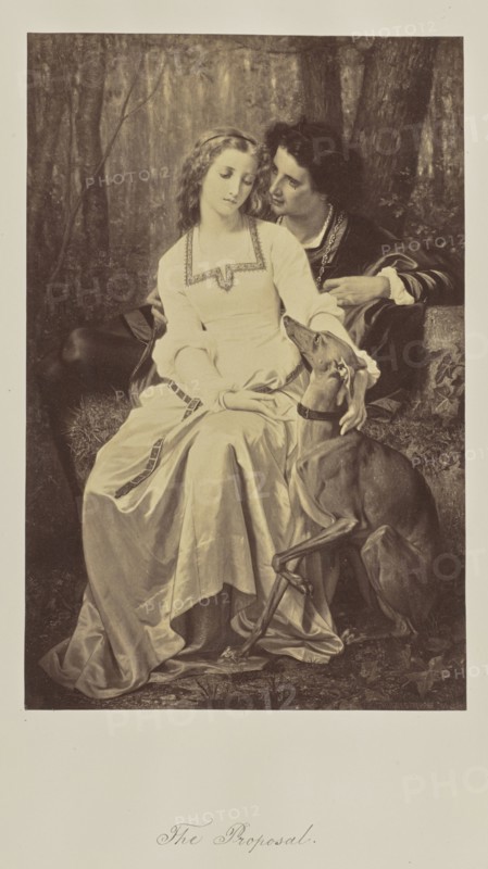 The Proposal; 1865; Albumen silver print